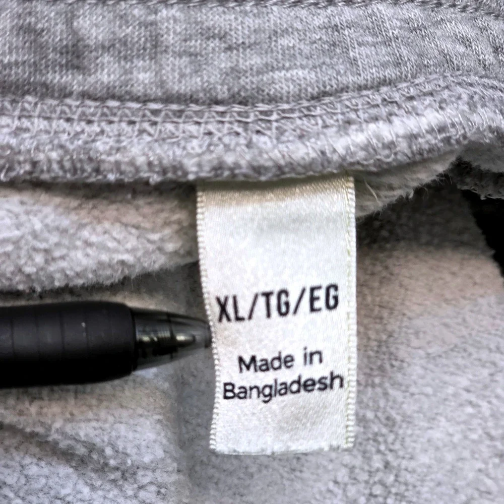 Original Penguin Men's XL Jogger Sweatpants Gray Fleece Drawstring Lounge Pants